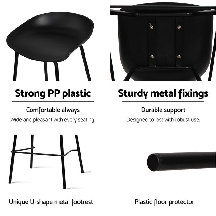 Two Bar Stools Kitchen Counter Stools Metal-Home Living Store-