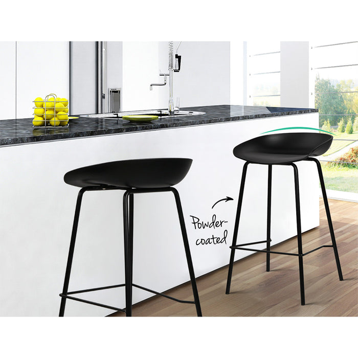 Two Bar Stools Kitchen Counter Stools Metal-Home Living Store-