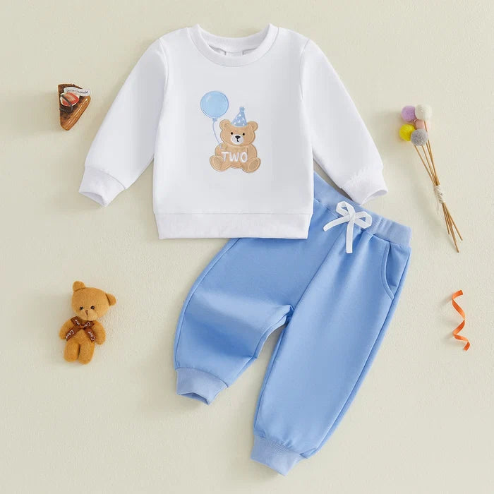 TWO Birthday Bear Outfit