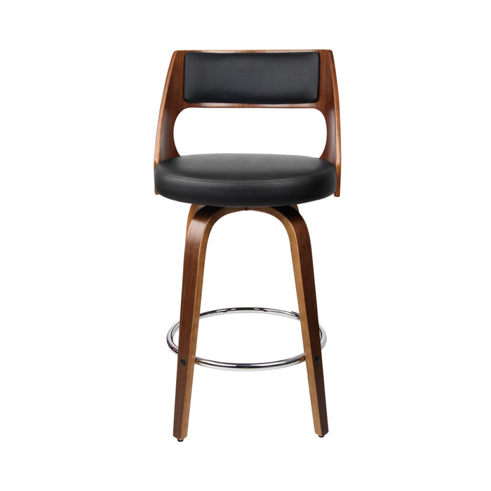 Two Wooden Bar Stools - Black-Home Living Store-