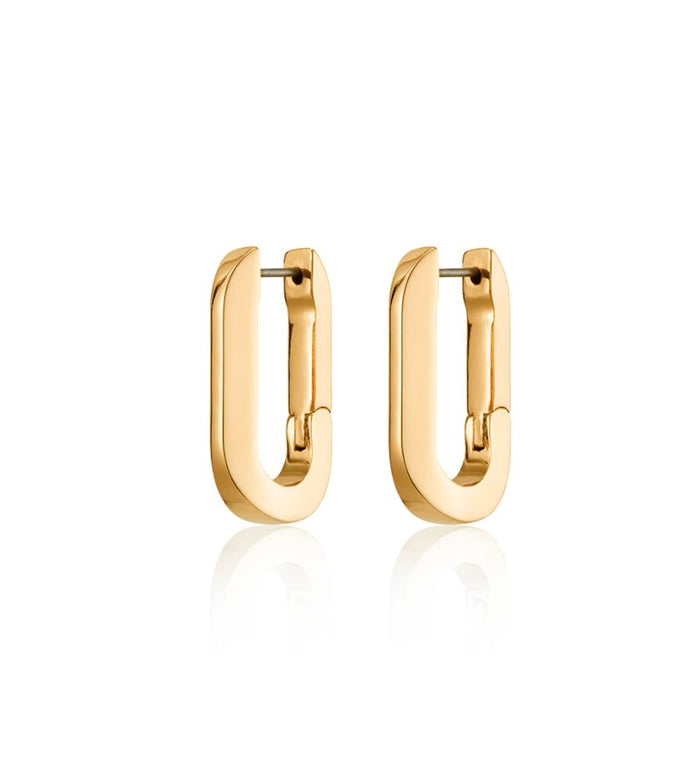 U-Link Earrings in Gold