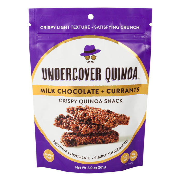 Undercover Quinoa Milk Chocolate and Currants Snacks - 12 Count
