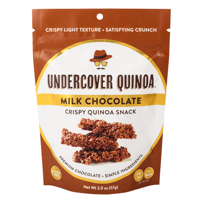 Undercover Quinoa Milk Chocolate Candy Pouch - 12 Count