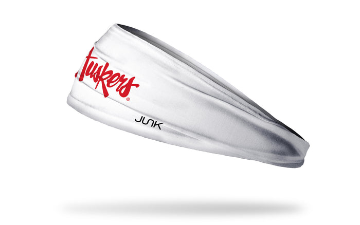 University of Nebraska: Huskers White Big Bang Lite Headband - View 1