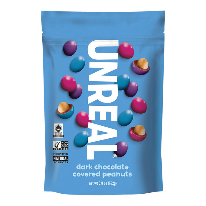 Unreal Dark Chocolate Peanut Gems Candy - 6 Count