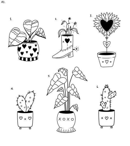 Valentine's (and Anti-Valentine's) inspired designs by Amy