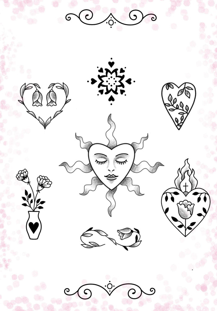 Valentine's (and Anti-Valentine's) inspired designs by Magda
