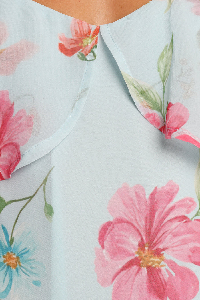 Petal and Pup USA SETS Valeria Skirt Set - Blue Floral
