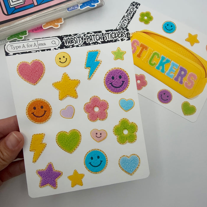 Varsity Patch Deco Sticker Sheet