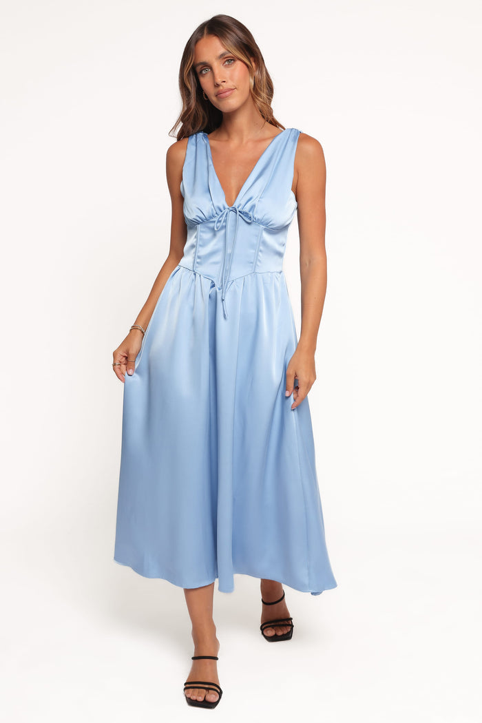 Petal and Pup USA DRESSES Verena Midi Dress - Periwinkle Blue (Hold for Amazon)
