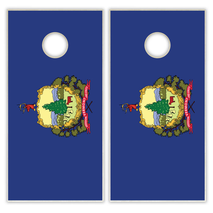 Vermont State Flag Cornhole Set