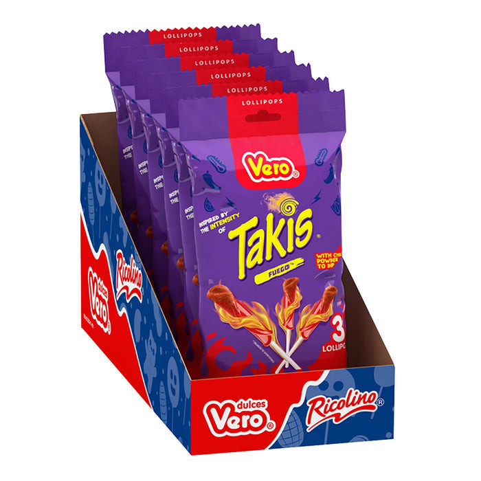 Vero Takis Lollipops - 6 Count