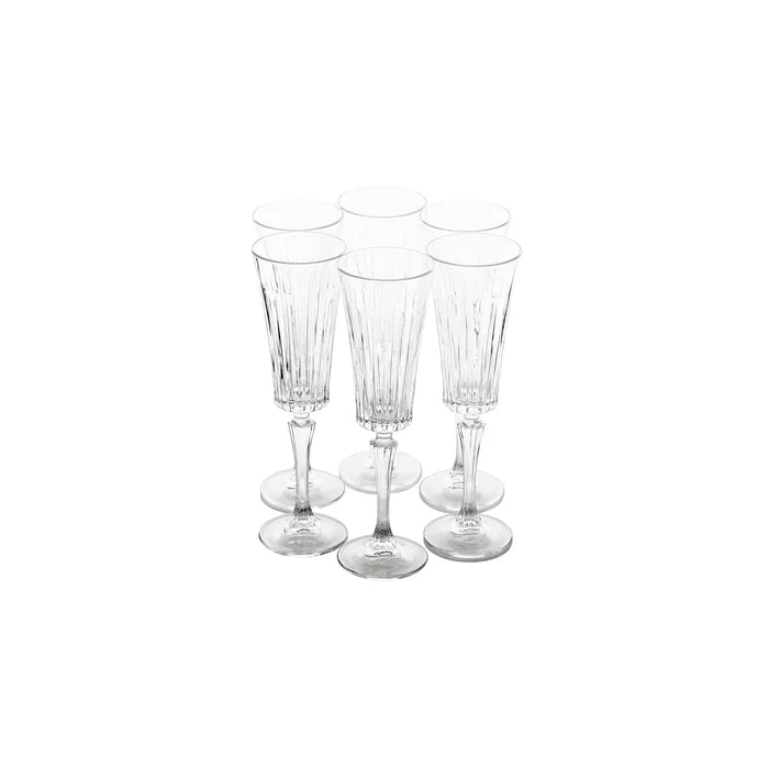 Verre à champagne Rcr Timeless 6 pièces, 210 ml