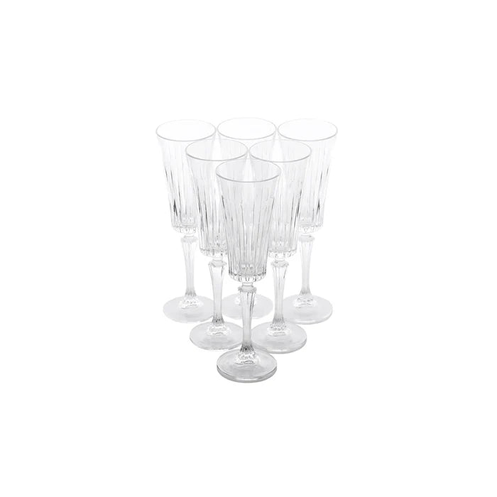 Verre à champagne Rcr Timeless 6 pièces, 210 ml