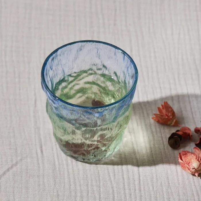 Verre à eau Karaca Glacier, 287 ml, bleu vert