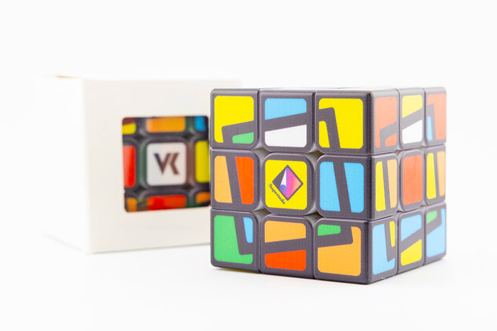 VK 3x3 Sloping Frame Cube (2 Solutions) - Black