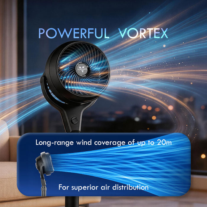 Vornado Energy Smart™ 10in Stand Air Circulator Fan, Vortex Action, Oscillation, 3-Speed (602-AN)