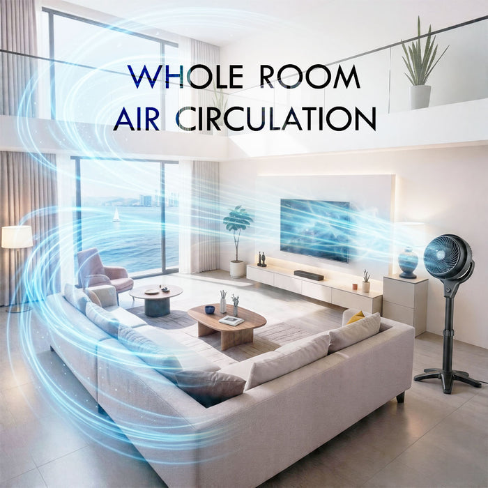 Vornado Energy Smart™ 10in Stand Air Circulator Fan, Vortex Action, Oscillation, 3-Speed (602-AN)