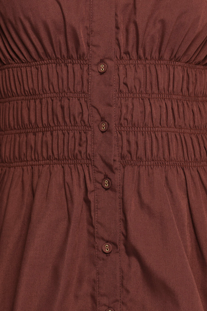 Petal and Pup USA DRESSES Wallace Mini Dress - Chocolate
