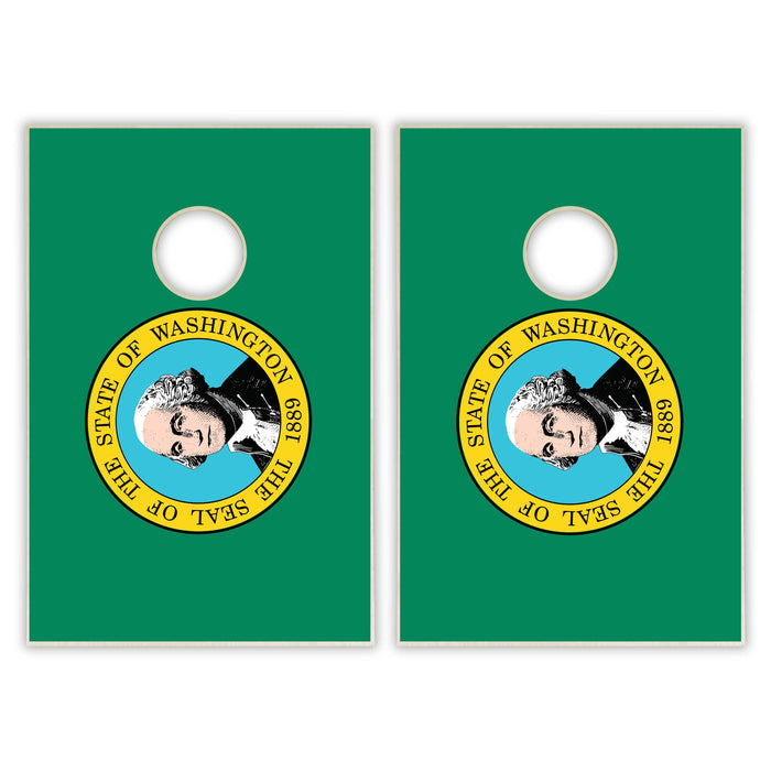 Washington State Flag Tailgate Cornhole Set
