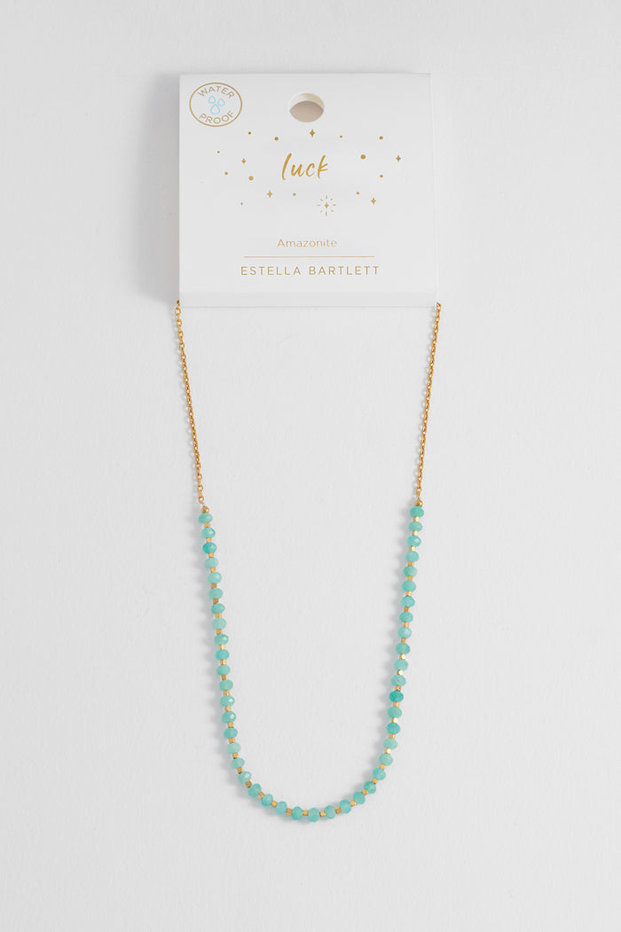 Wellness Amazonite Amelia Gemstone Necklace
