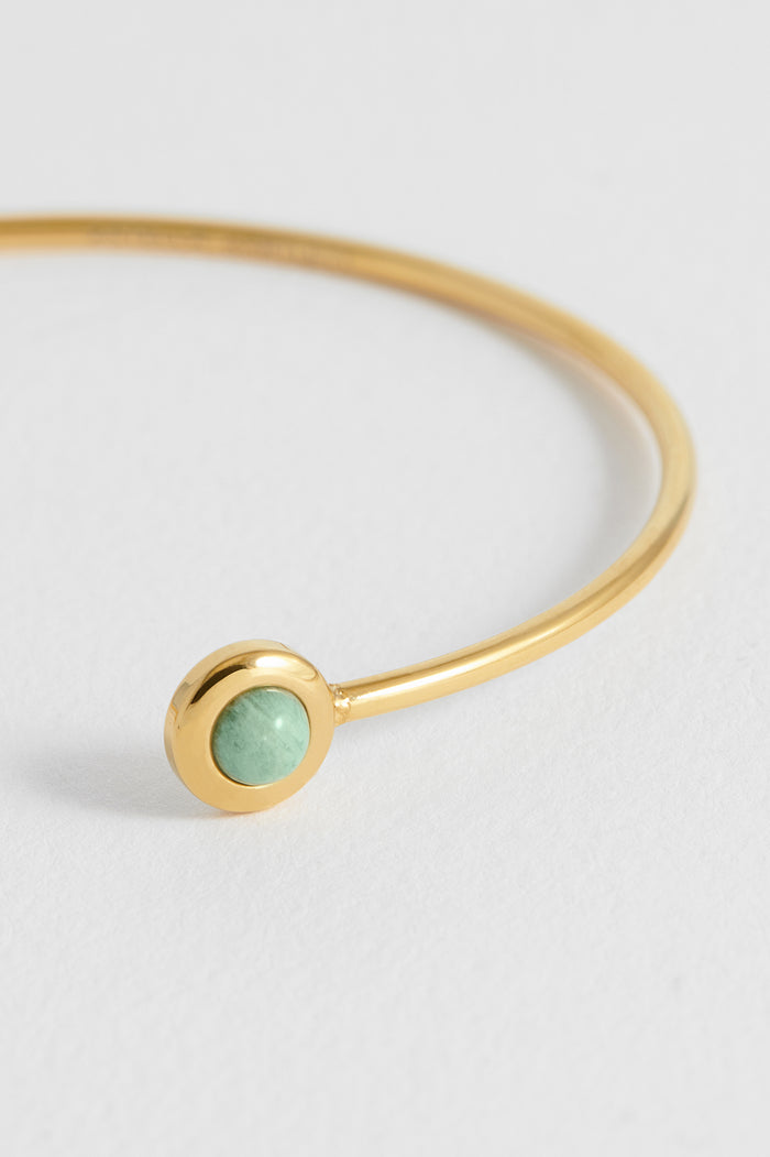 Wellness Amazonite Open Bangle