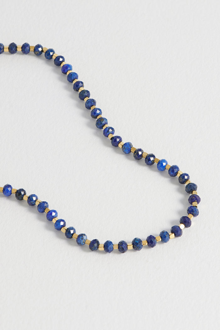 Wellness Lapis Lazuli Amelia Gemstone Necklace