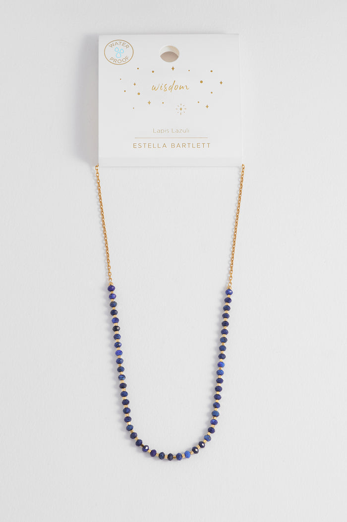 Wellness Lapis Lazuli Amelia Gemstone Necklace