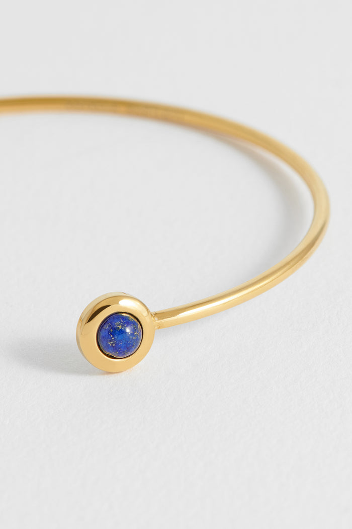 Wellness Lapis Lazuli Open Bangle