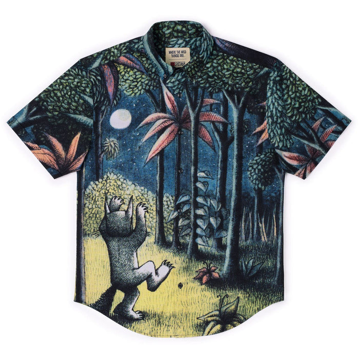 RSVLTS XS Where the Wild Things Are Short Sleeve Shirt Where the Wild Things Are "Howl at the Moon" – KUNUFLEX Short Sleeve Shirt Where the Wild Things Are "Howl at the Moon" – KUNUFLEX Short Sleeve Shirt
