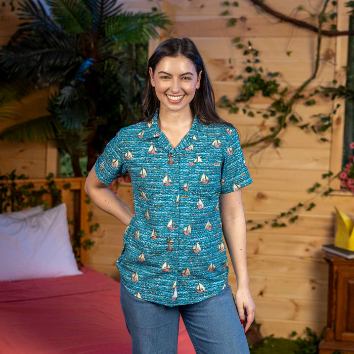 RSVLTS Where the Wild Things Are Women's Short Sleeve Shirt Where the Wild Things Are "Max's Voyage" – Women's KUNUFLEX Short Sleeve Shirt Where the Wild Things Are "Max's Voyage" – Women's KUNUFLEX Short Sleeve Shirt