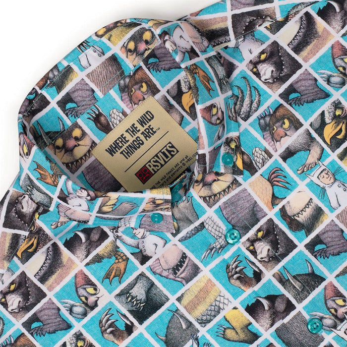 RSVLTS Where the Wild Things Are Short Sleeve Shirt Where the Wild Things Are "Teeth, Roars, Eyes, and Claws" – KUNUFLEX Short Sleeve Shirt Where the Wild Things Are "Teeth, Roars, Eyes, and Claws" – KUNUFLEX Short Sleeve Shirt