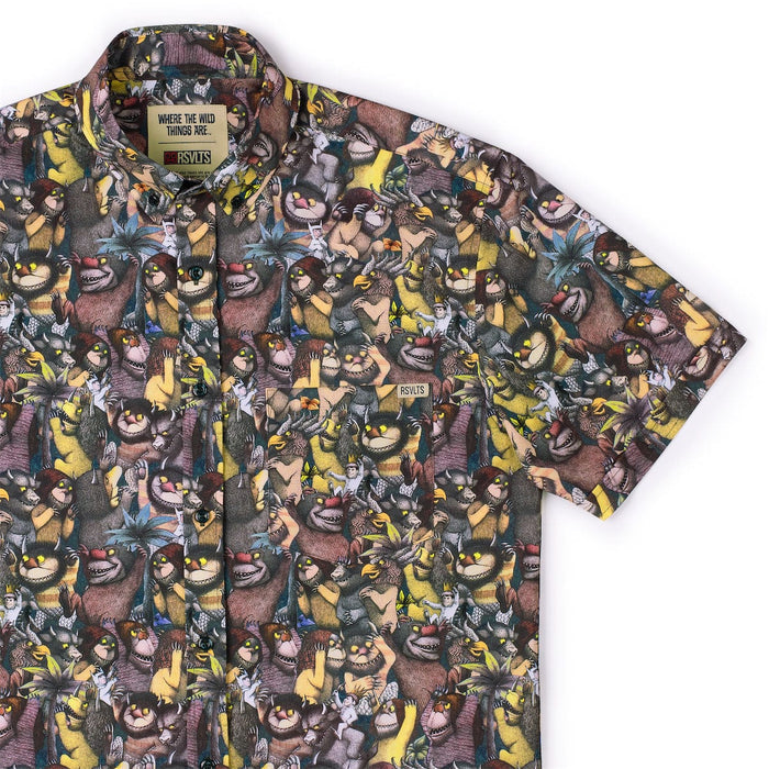 RSVLTS XS Where the Wild Things Are Short Sleeve Shirt Where the Wild Things Are "The Wild Rumpus" – KUNUFLEX Short Sleeve Shirt Where the Wild Things Are "The Wild Rumpus" – KUNUFLEX Short Sleeve Shirt