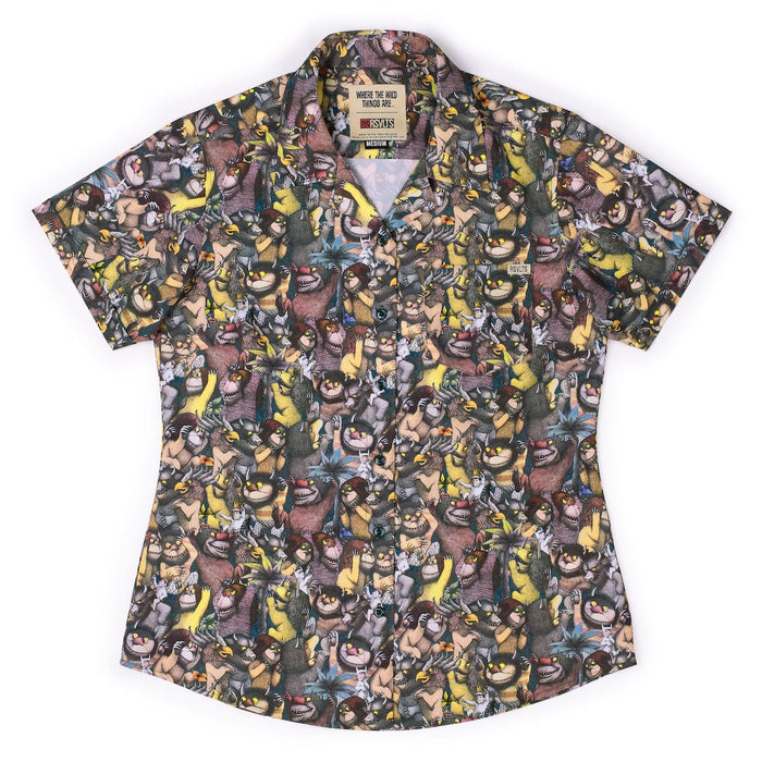 RSVLTS XS Where the Wild Things Are Women's Short Sleeve Shirt Where the Wild Things Are "The Wild Rumpus" – Women's KUNUFLEX Short Sleeve Shirt Where the Wild Things Are "The Wild Rumpus" – Women's KUNUFLEX Short Sleeve Shirt