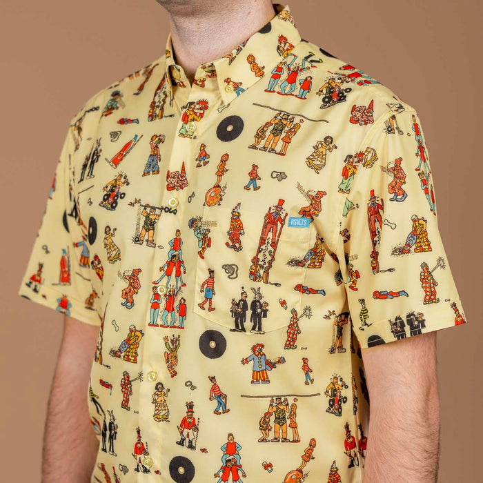 RSVLTS Where's Waldo Short Sleeve Shirt Where's Waldo? "Big Top Waldo" – KUNUFLEX Short Sleeve Shirt Where's Waldo? "Big Top Waldo" – KUNUFLEX Short Sleeve Shirt