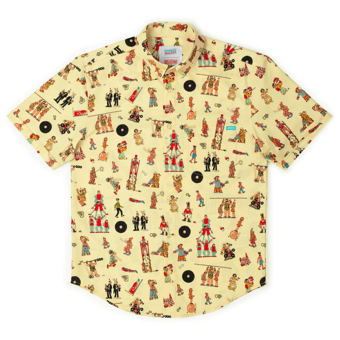 RSVLTS Where's Waldo Short Sleeve Shirt Where's Waldo "Big Top Waldo" – KUNUFLEX Short Sleeve Shirt Where's Waldo "Big Top Waldo" – KUNUFLEX Short Sleeve Shirt