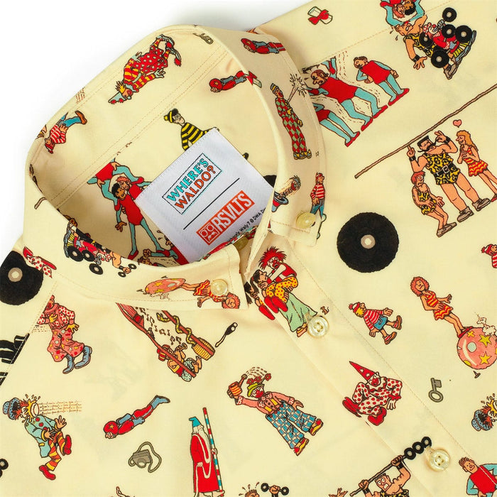 RSVLTS Where's Waldo Short Sleeve Shirt Where's Waldo "Big Top Waldo" – KUNUFLEX Short Sleeve Shirt Where's Waldo "Big Top Waldo" – KUNUFLEX Short Sleeve Shirt