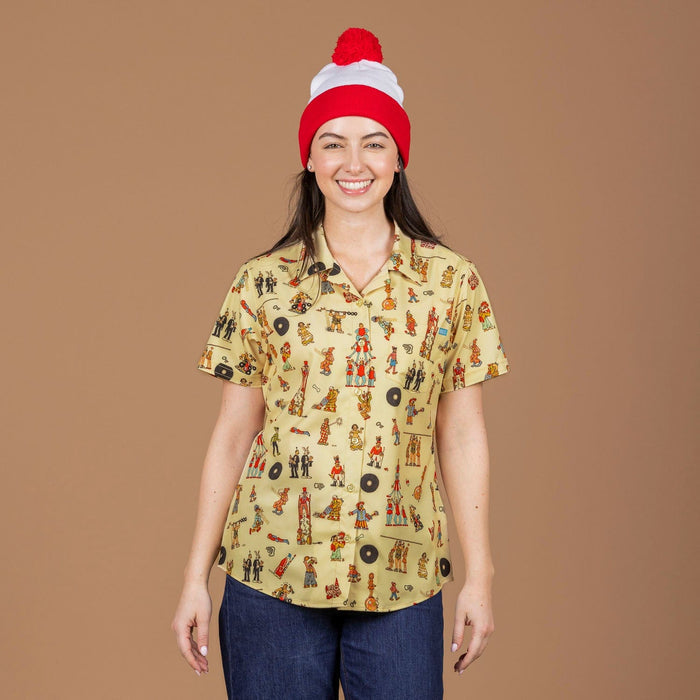 RSVLTS Where's Waldo Women's Short Sleeve Shirt Where's Waldo? "Big Top Waldo" – Women's KUNUFLEX Short Sleeve Shirt Where's Waldo? "Big Top Waldo" – Women's KUNUFLEX Short Sleeve Shirt