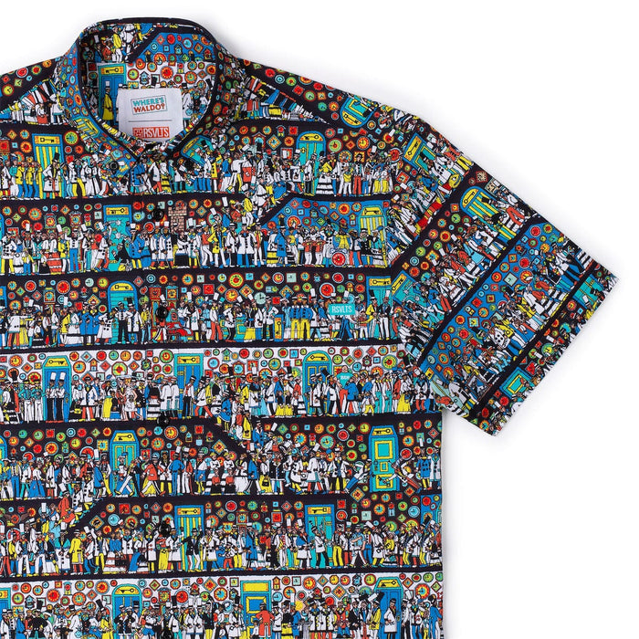 RSVLTS XS Where's Waldo Short Sleeve Shirt Where's Waldo "The Corridors of Time" – KUNUFLEX Short Sleeve Shirt Where's Waldo "The Corridors of Time" – KUNUFLEX Short Sleeve Shirt