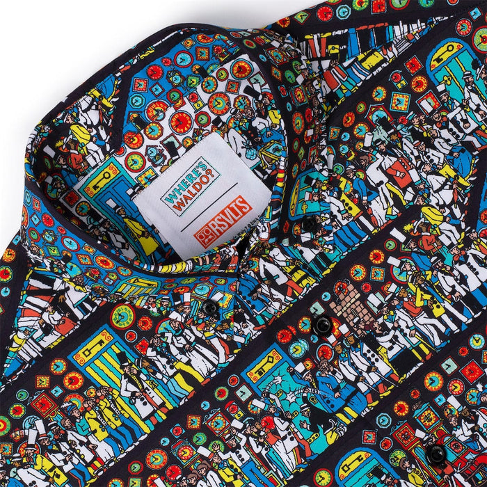 RSVLTS Where's Waldo Short Sleeve Shirt Where's Waldo "The Corridors of Time" – KUNUFLEX Short Sleeve Shirt Where's Waldo "The Corridors of Time" – KUNUFLEX Short Sleeve Shirt