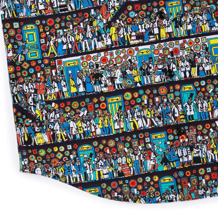 RSVLTS Where's Waldo Short Sleeve Shirt Where's Waldo "The Corridors of Time" – KUNUFLEX Short Sleeve Shirt Where's Waldo "The Corridors of Time" – KUNUFLEX Short Sleeve Shirt