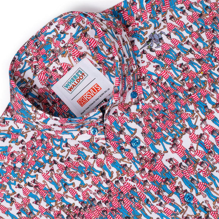 RSVLTS Where's Waldo Short Sleeve Shirt Where's Waldo "There's Waldo!" – KUNUFLEX Short Sleeve Shirt Where's Waldo "There's Waldo!" – KUNUFLEX Short Sleeve Shirt