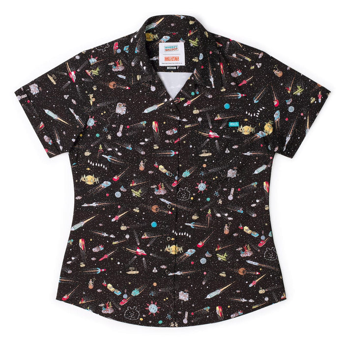 RSVLTS XS Where's Waldo Women's Short Sleeve Shirt Where's Waldo "Waldo in Space" – Women's KUNUFLEX Short Sleeve Shirt Where's Waldo "Waldo in Space" – Women's KUNUFLEX Short Sleeve Shirt