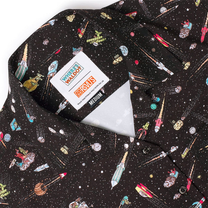 RSVLTS Where's Waldo Women's Short Sleeve Shirt Where's Waldo "Waldo in Space" – Women's KUNUFLEX Short Sleeve Shirt Where's Waldo "Waldo in Space" – Women's KUNUFLEX Short Sleeve Shirt