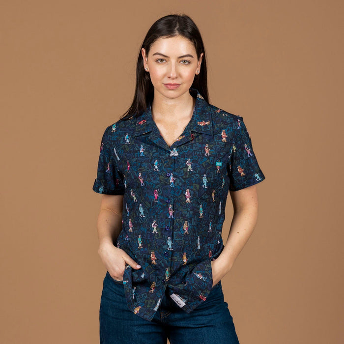 RSVLTS Where's Waldo Women's Short Sleeve Shirt Where's Waldo? "When's Waldo?" – Women's KUNUFLEX Short Sleeve Shirt Where's Waldo? "When's Waldo?" – Women's KUNUFLEX Short Sleeve Shirt