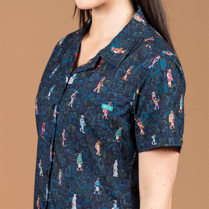 RSVLTS Where's Waldo Women's Short Sleeve Shirt Where's Waldo? "When's Waldo?" – Women's KUNUFLEX Short Sleeve Shirt Where's Waldo? "When's Waldo?" – Women's KUNUFLEX Short Sleeve Shirt