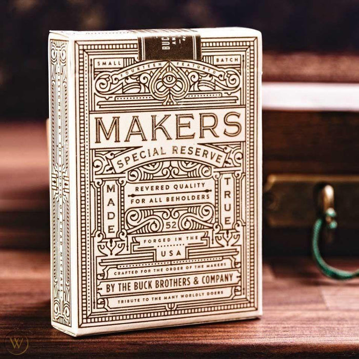 White Gold Makers Special Reserve Playing Cards by Dan & Dave