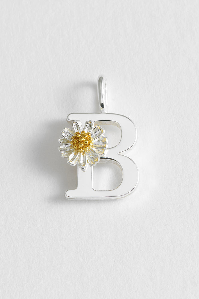 Wildflower Initial Charm