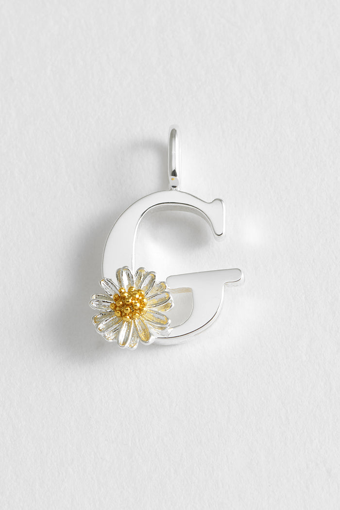 Wildflower Initial Charm