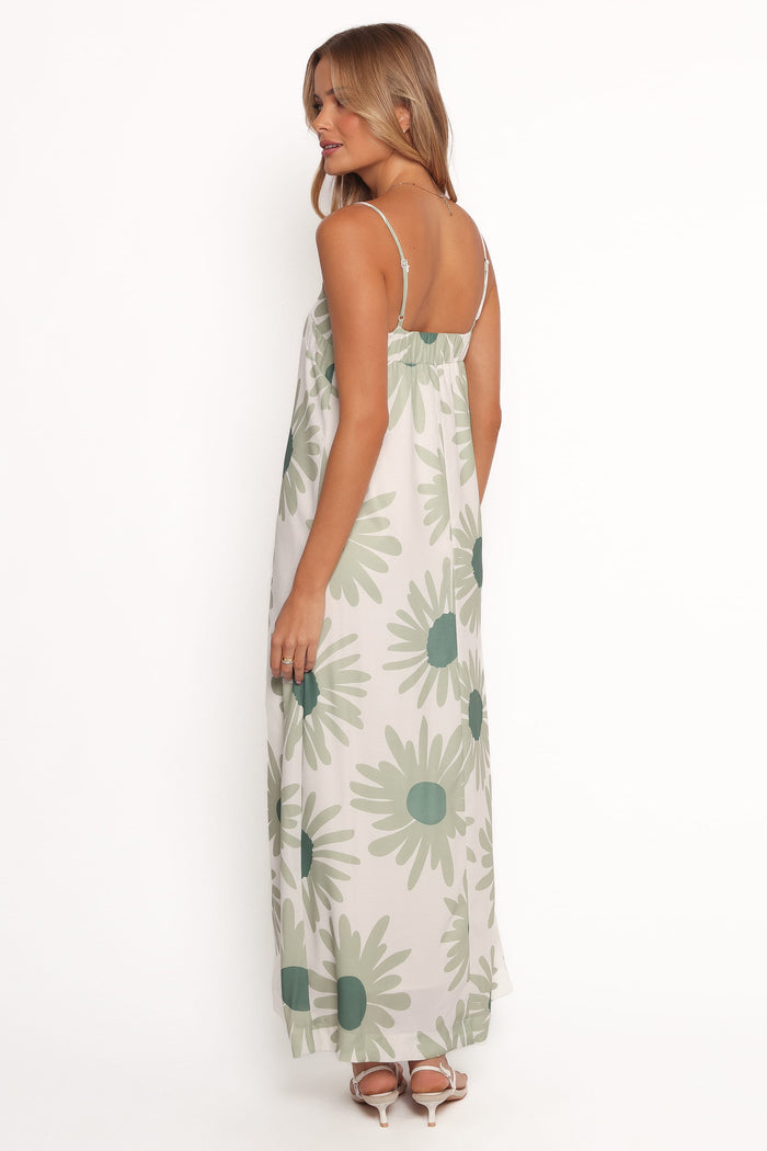 Petal and Pup USA DRESSES Wilson Maxi Dress - Green Floral